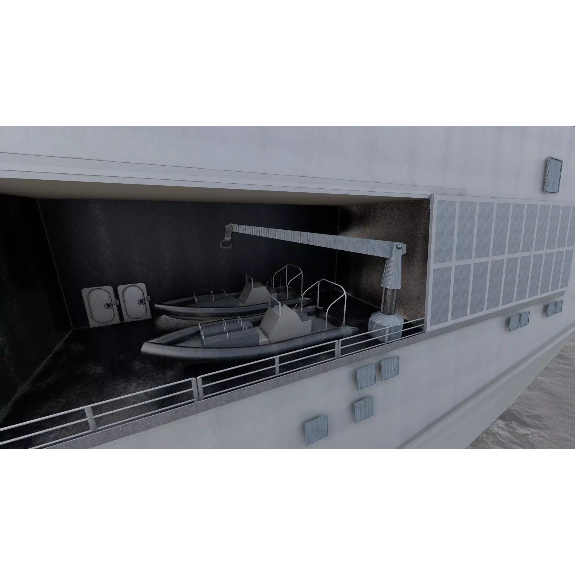 SAN ANTONIO CLASS DESTROYER - Game-Ready 3D Model - View 32