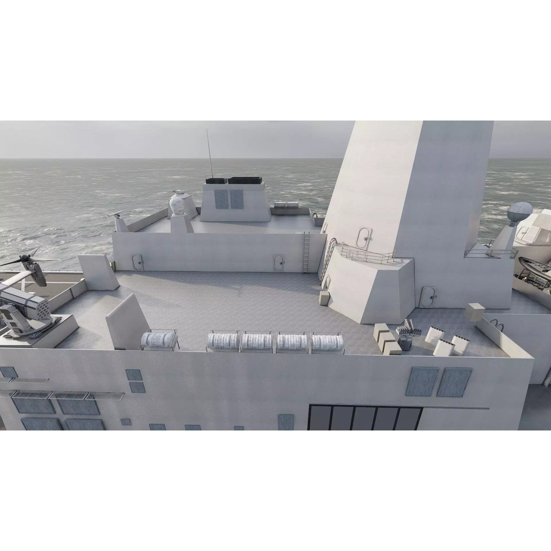 SAN ANTONIO CLASS DESTROYER - Game-Ready 3D Model - View 33