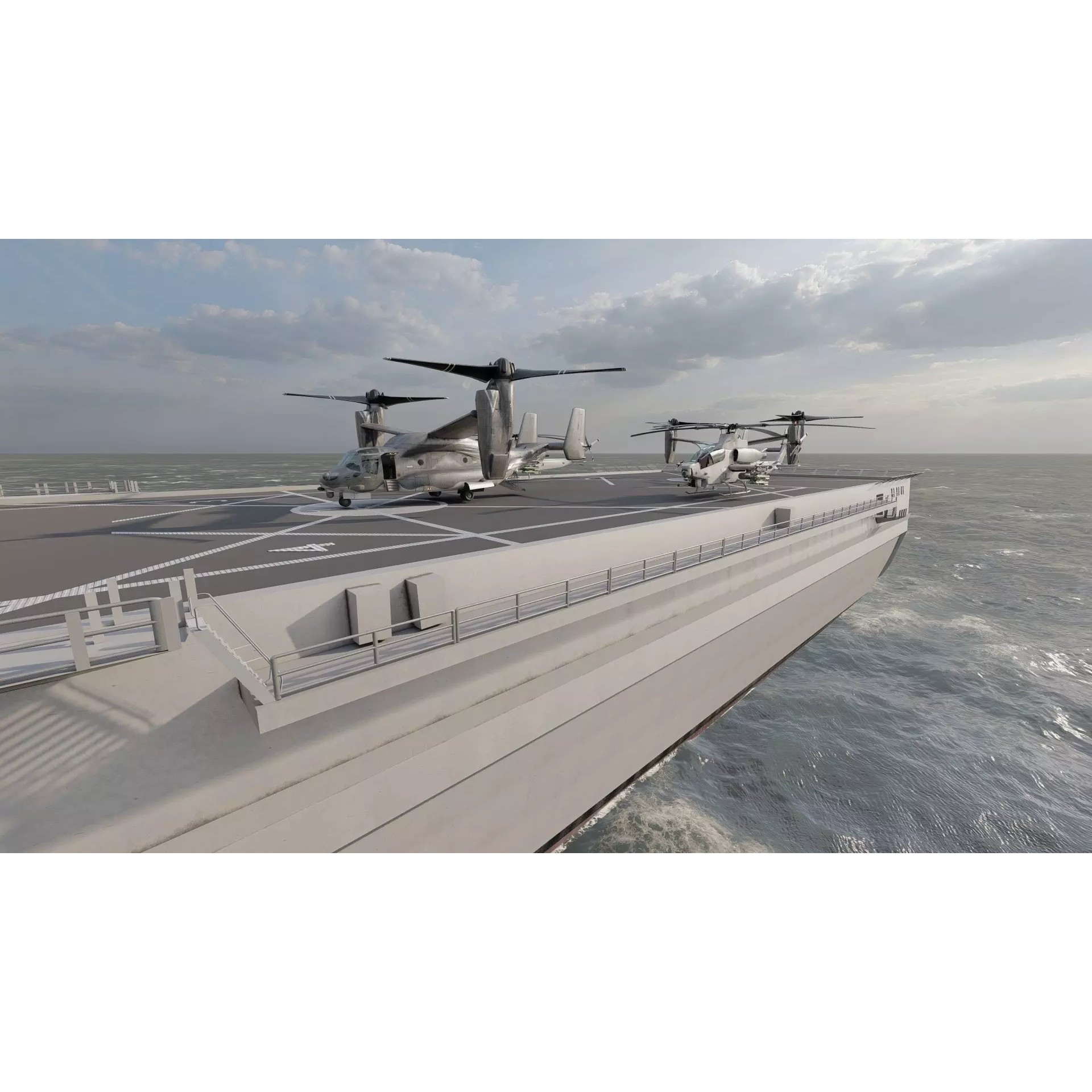 SAN ANTONIO CLASS DESTROYER - Game-Ready 3D Model - View 35