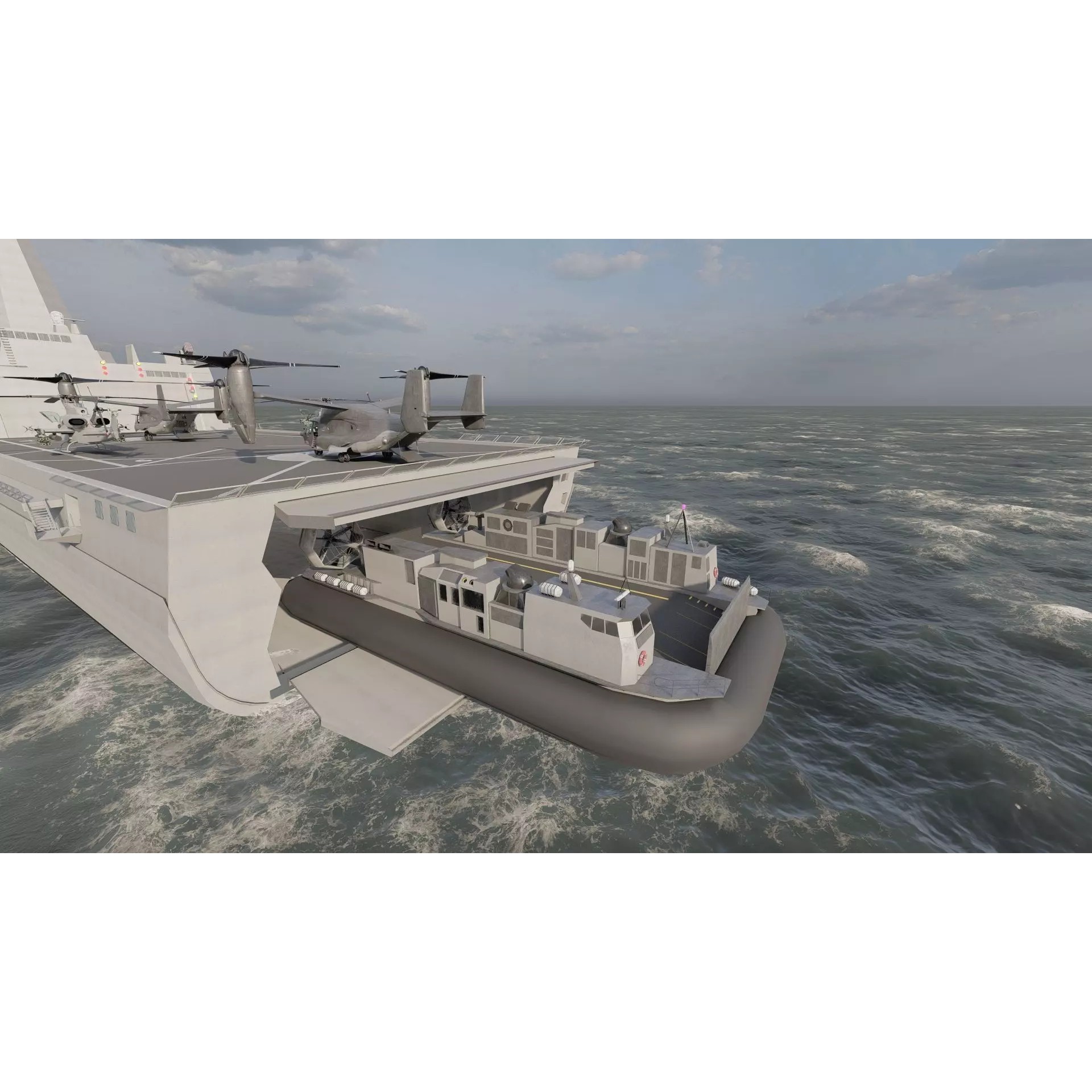 SAN ANTONIO CLASS DESTROYER - Game-Ready 3D Model - View 42