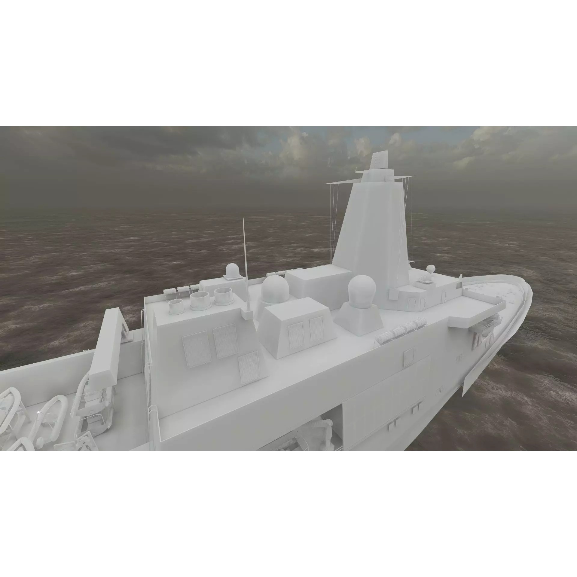 SAN ANTONIO CLASS DESTROYER - Game-Ready 3D Model - View 49
