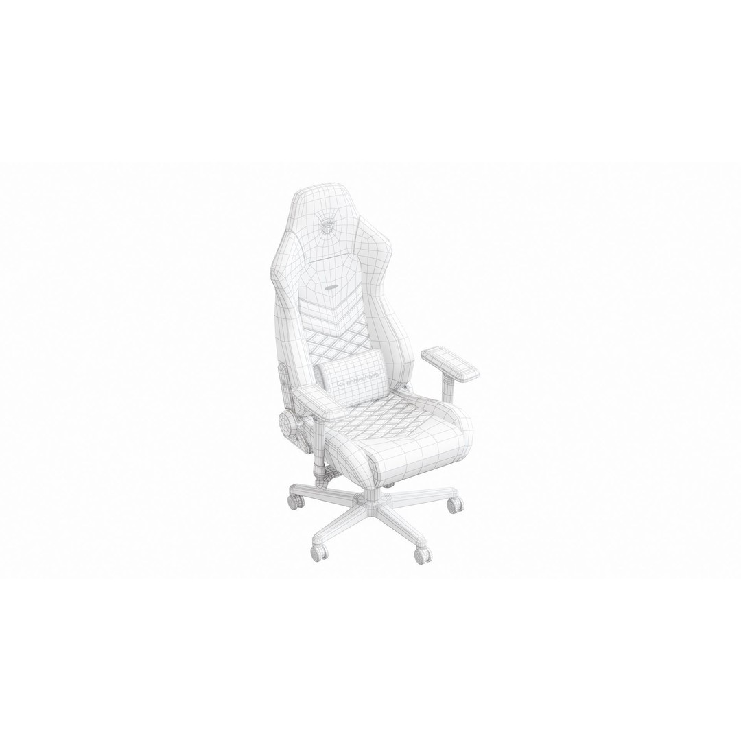 High-Quality Gaming Chair 3D Model – Hi-Poly Armchair for Interior Design - View 11