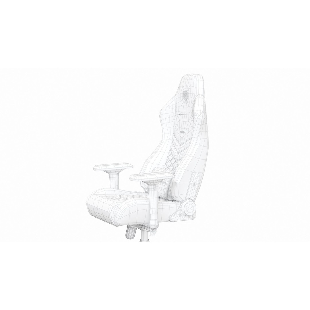 High-Quality Gaming Chair 3D Model – Hi-Poly Armchair for Interior Design - View 13