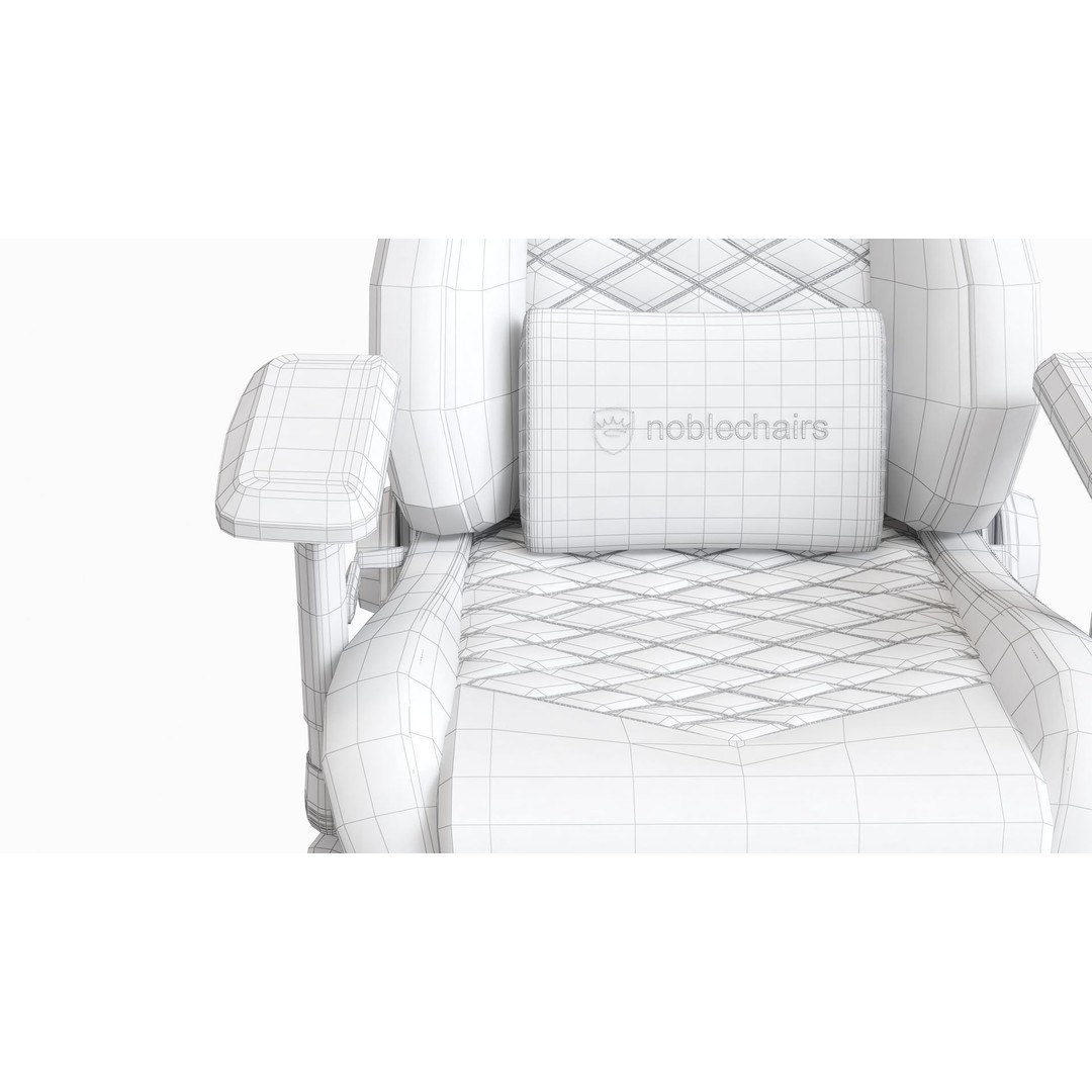 High-Quality Gaming Chair 3D Model – Hi-Poly Armchair for Interior Design - View 14