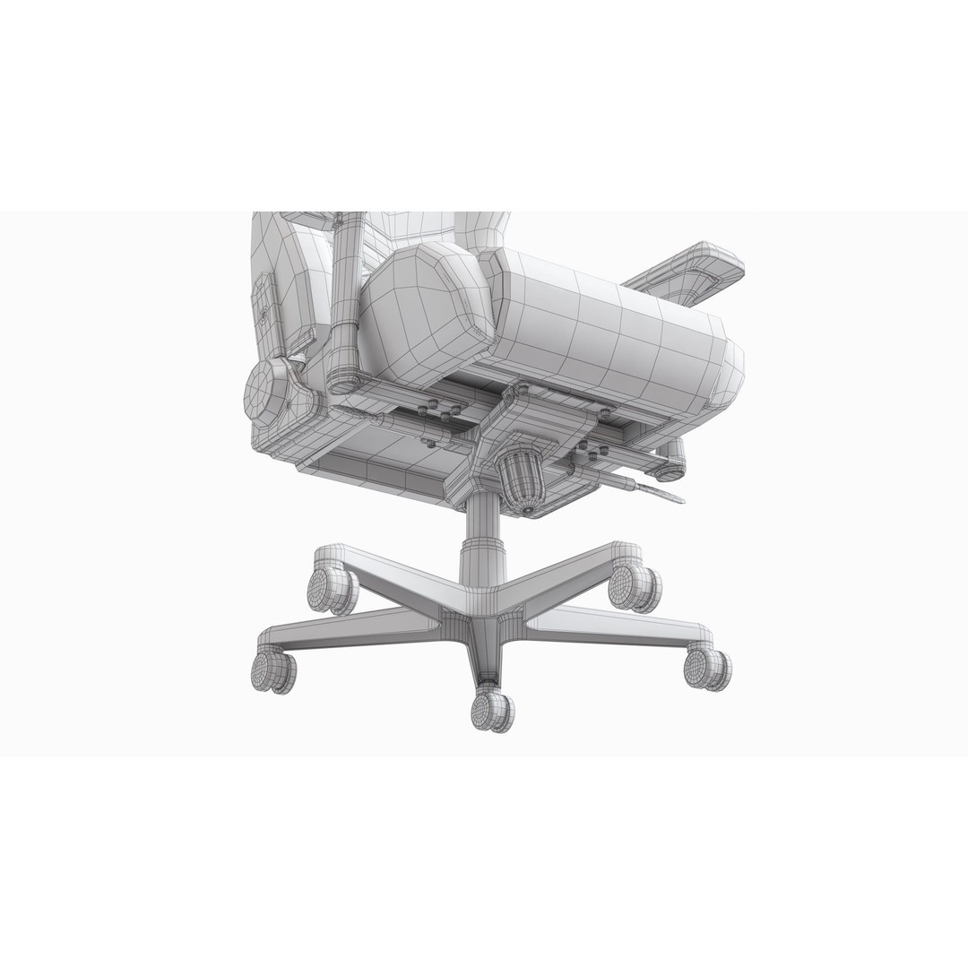 High-Quality Gaming Chair 3D Model – Hi-Poly Armchair for Interior Design - View 16