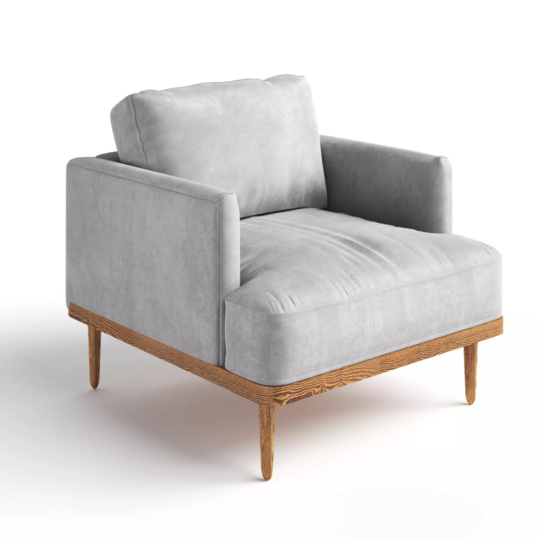 Lars Amaranth 3D Model – Minimalist Chair, PBR Textures, FBX - View 3