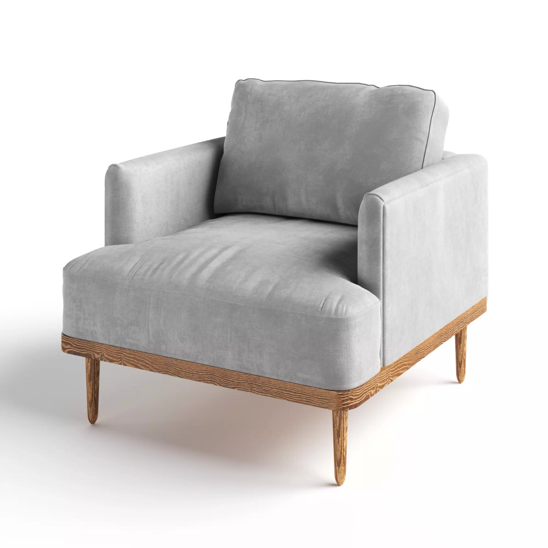 Lars Amaranth 3D Model – Minimalist Chair, PBR Textures, FBX - View 4