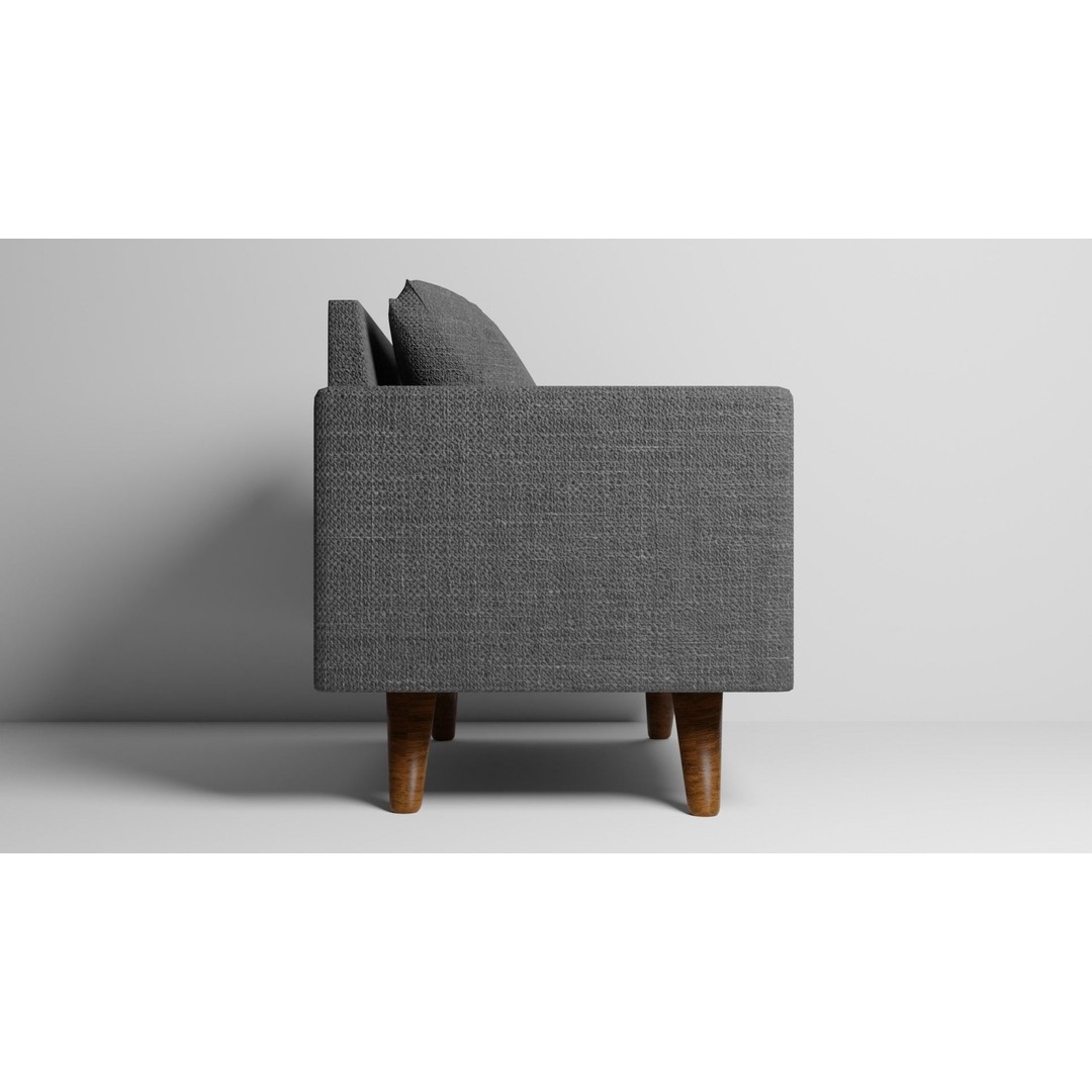 Mid-Century Modern Armchair 3D Model – High Poly PBR Asset, FBX - View 6