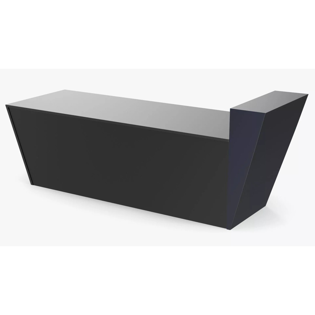 High Tech Reception Desk 3D Model – Modern Office Furniture, PBR Textures - View 13