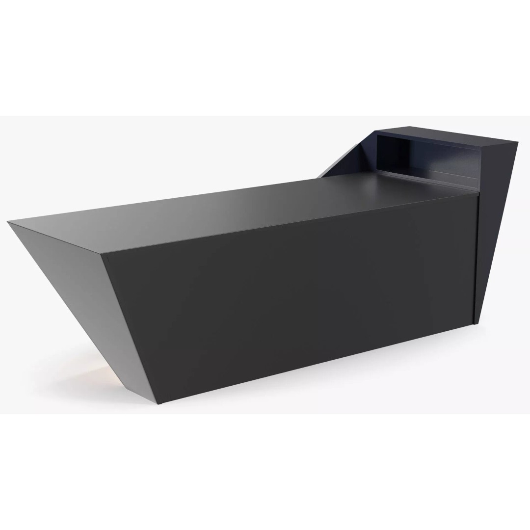 High Tech Reception Desk 3D Model – Modern Office Furniture, PBR Textures - View 14