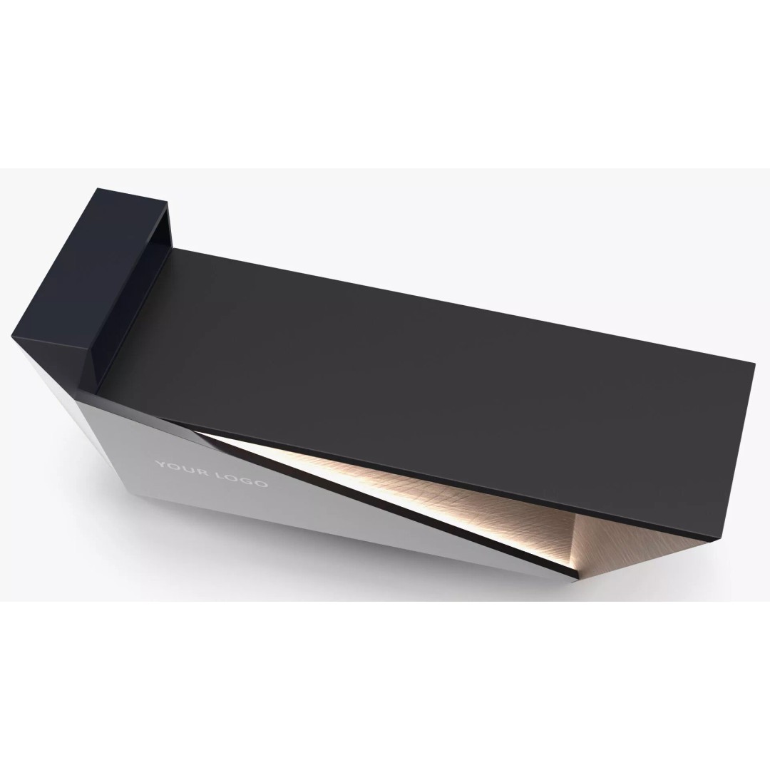 High Tech Reception Desk 3D Model – Modern Office Furniture, PBR Textures - View 16