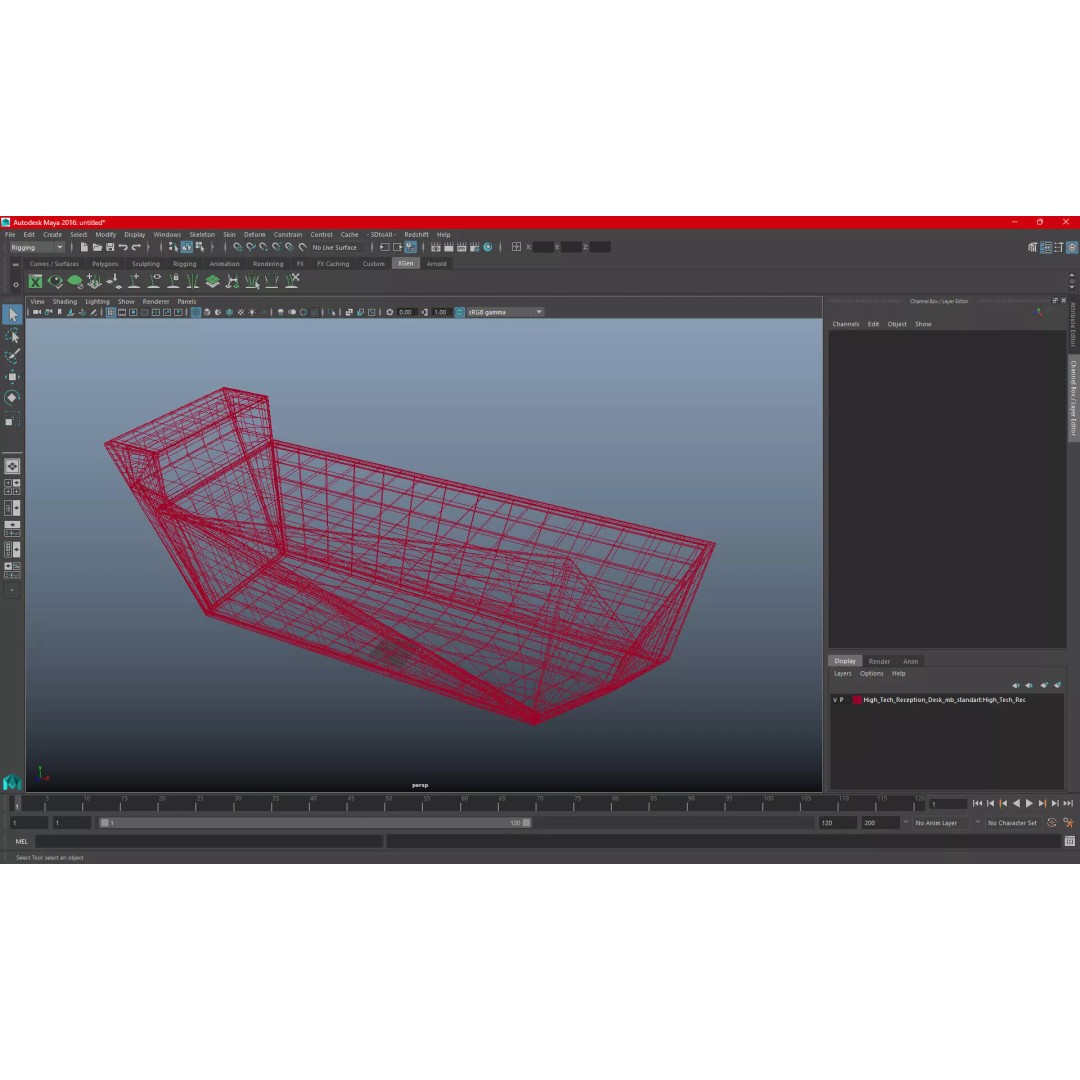 High Tech Reception Desk 3D Model – Modern Office Furniture, PBR Textures - View 27