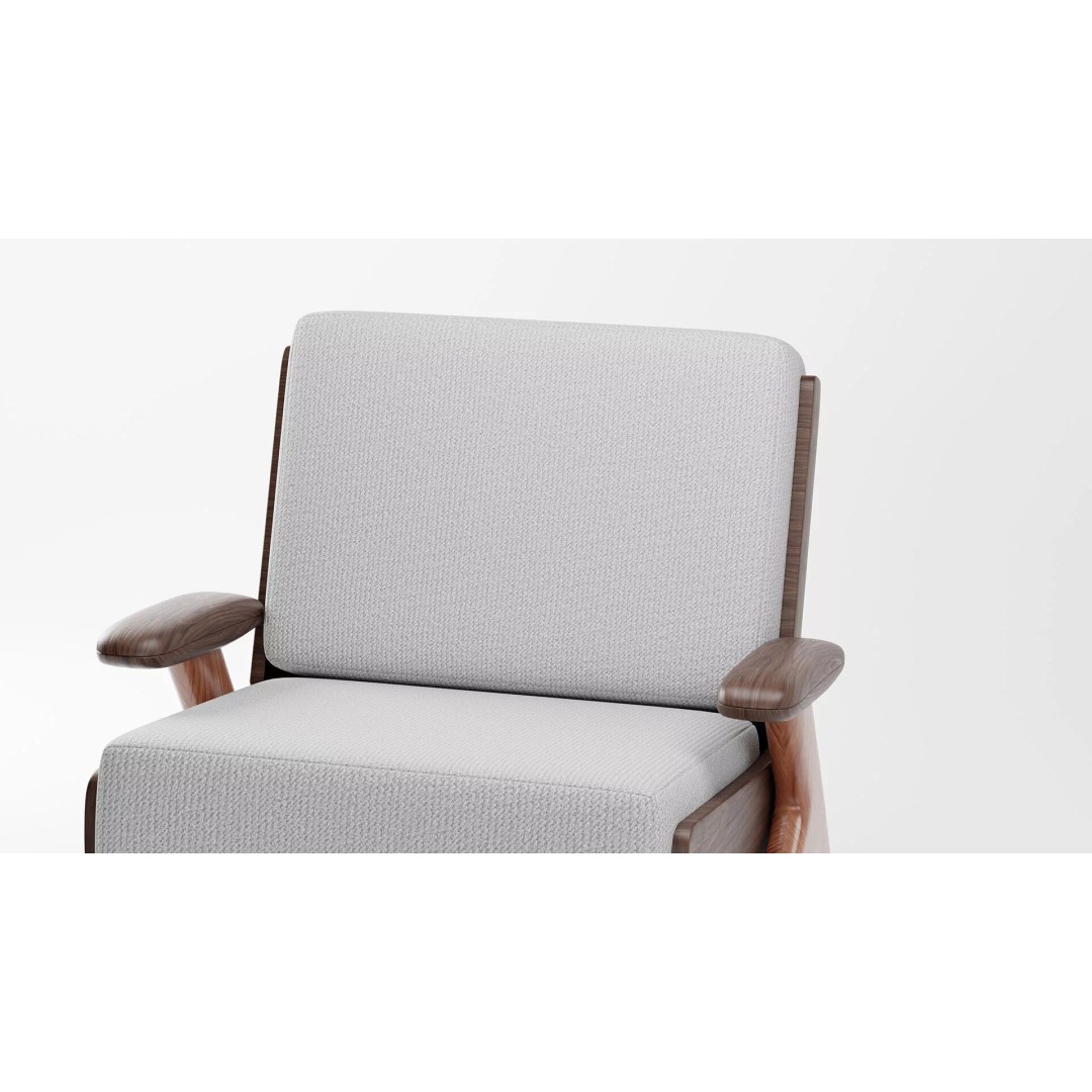 Lilliam Armchair 3D Model – Elegant Furniture Design, PBR Textures - View 3