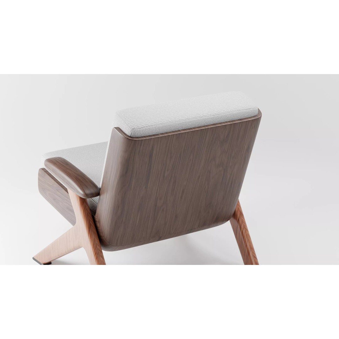 Lilliam Armchair 3D Model – Elegant Furniture Design, PBR Textures - View 4