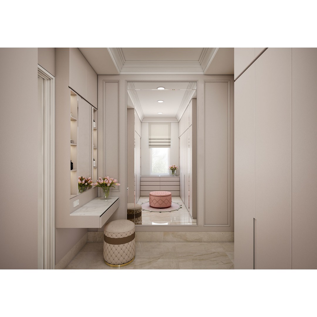 Pinky Girl Bedroom Set 3D Model – Charming Interior Design, SketchUp - View 6
