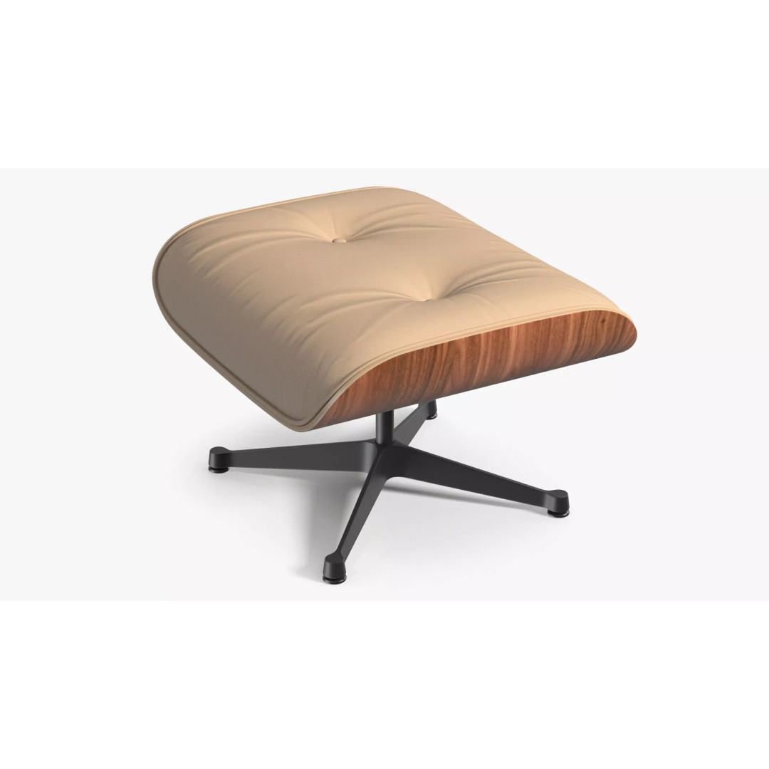 Lounge Chair Ottoman 3D Model – Modern Classic Design, PBR Textures - View 2