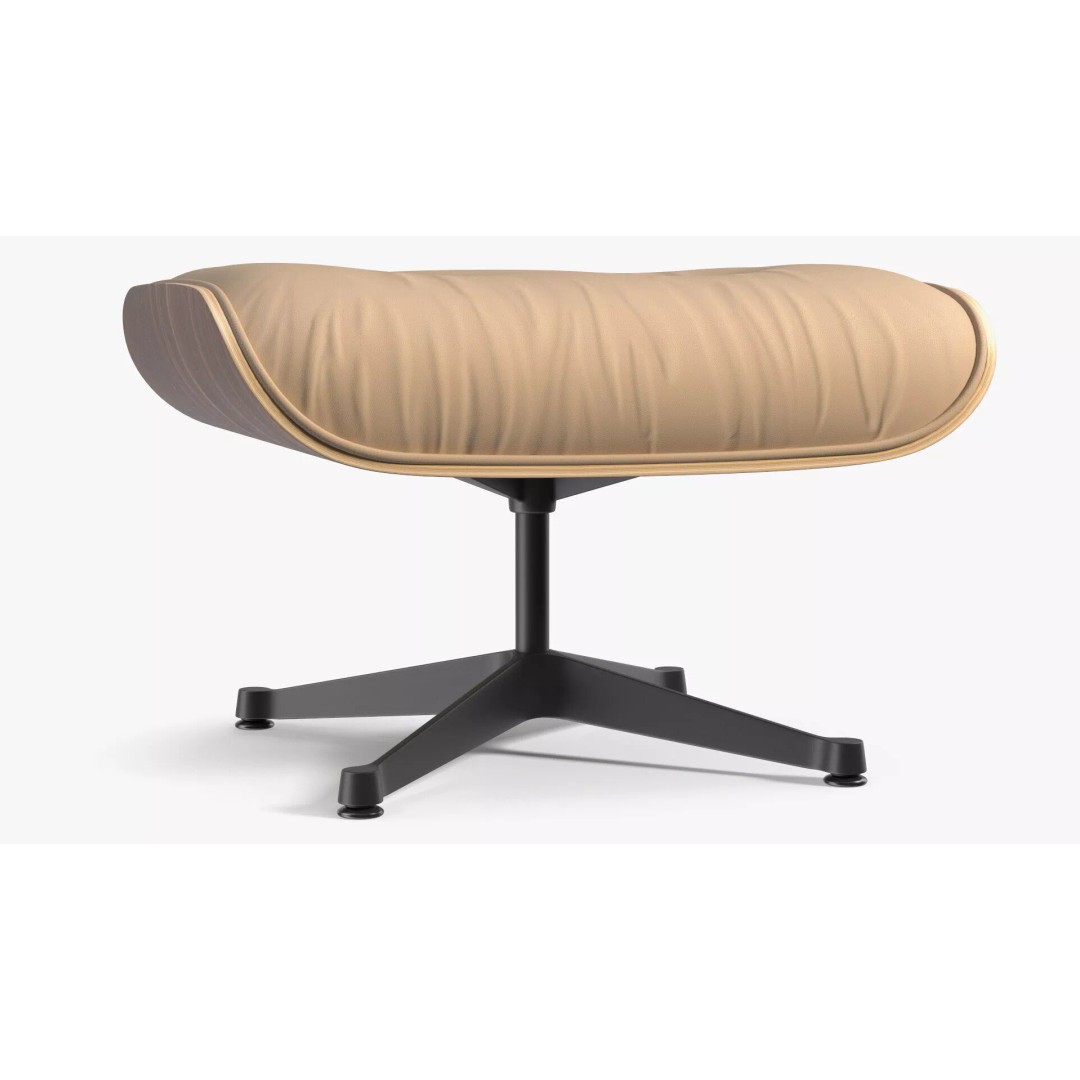 Lounge Chair Ottoman 3D Model – Modern Classic Design, PBR Textures - View 8