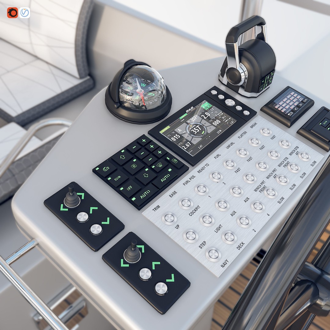 Hanse 675 Yacht 3D Model – High Poly Game Asset, FBX, PBR Textures - View 4