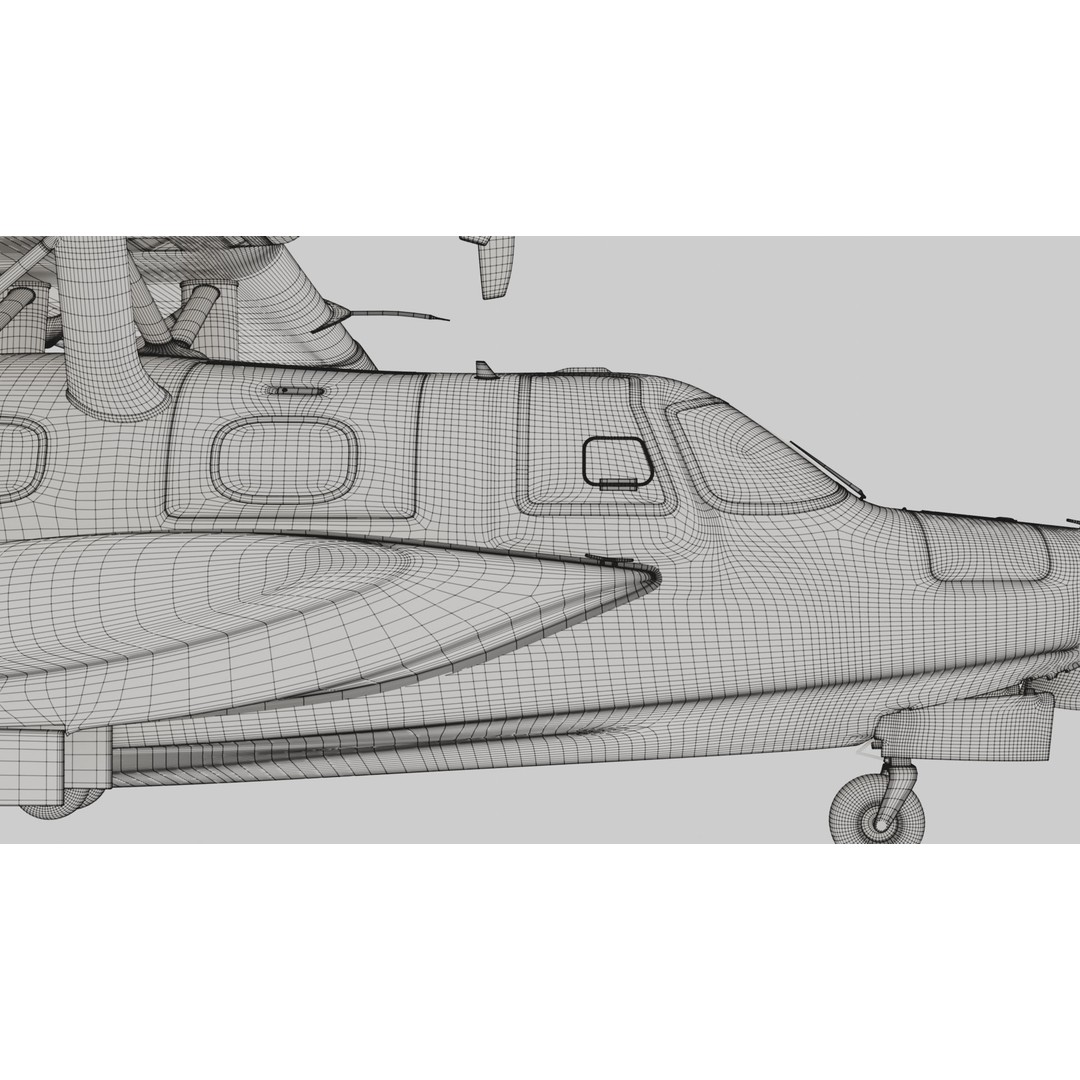 Dornier Seastar 3D Model – Low Poly Game Asset, FBX, PBR Textures