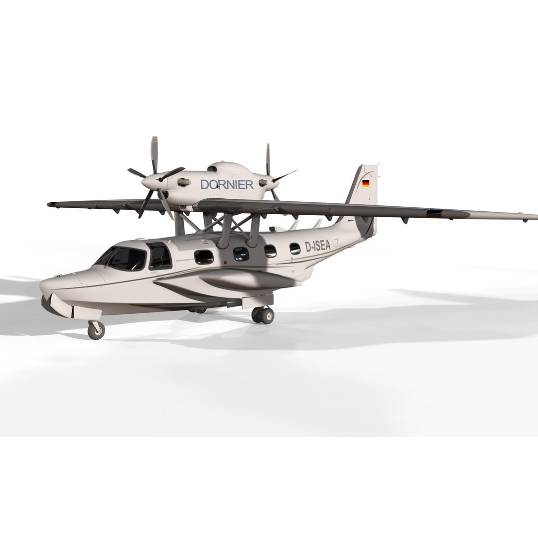 Dornier Seastar 3D Model – Low Poly Game Asset, FBX, PBR Textures - View 16