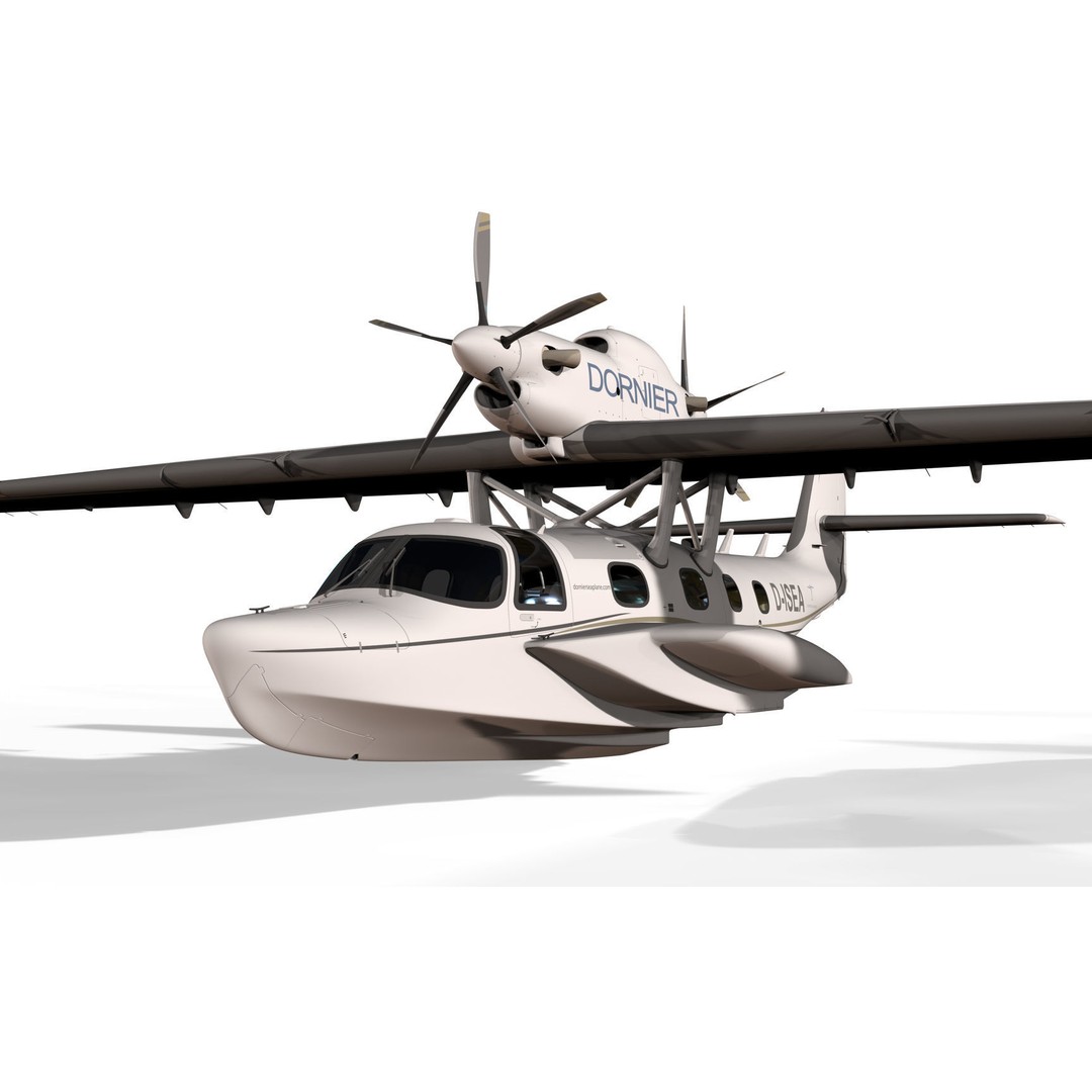 Dornier Seastar 3D Model – Low Poly Game Asset, FBX, PBR Textures - View 18