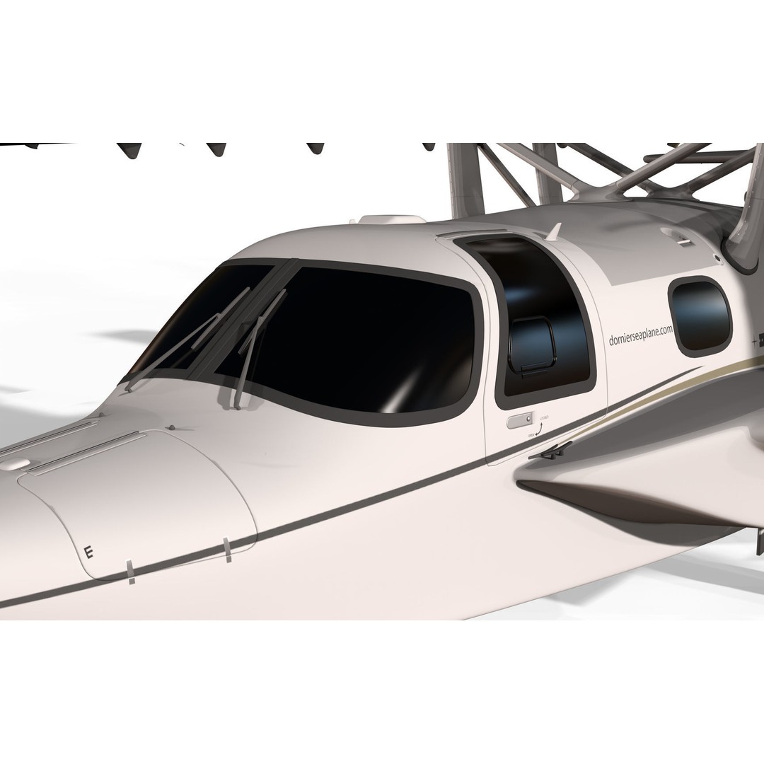 Dornier Seastar 3D Model – Low Poly Game Asset, FBX, PBR Textures - View 24