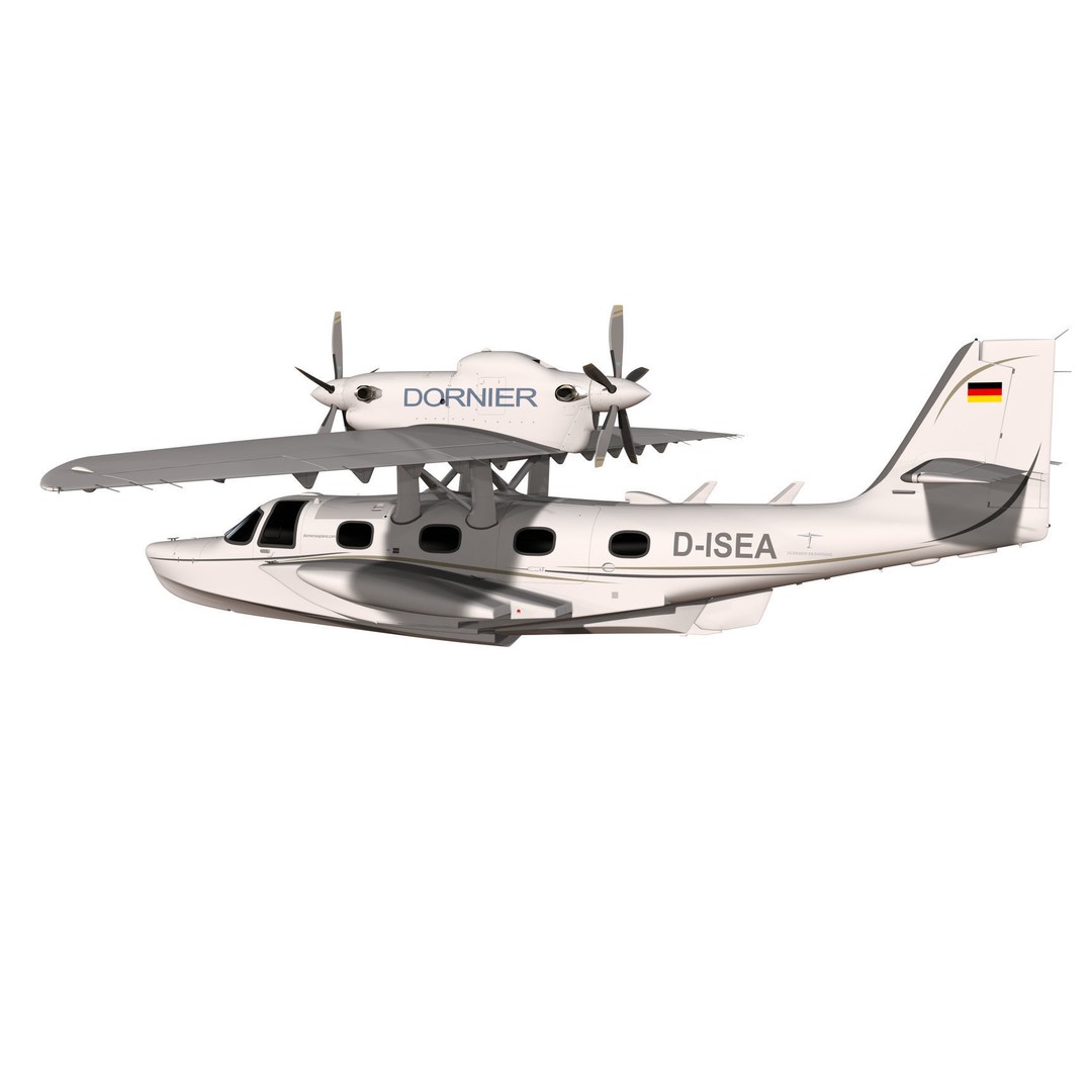 Dornier Seastar 3D Model – Low Poly Game Asset, FBX, PBR Textures - View 26