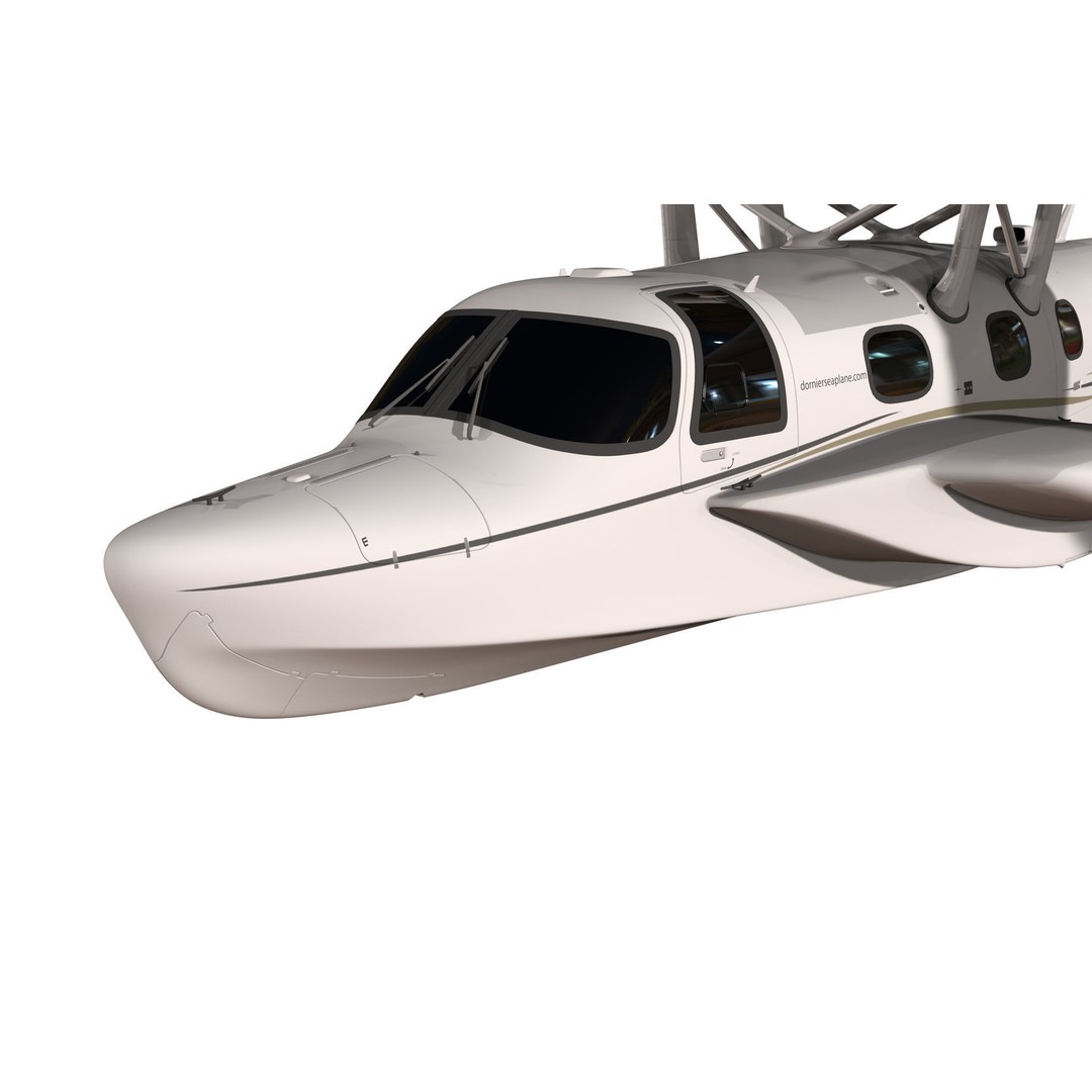 Dornier Seastar 3D Model – Low Poly Game Asset, FBX, PBR Textures - View 27