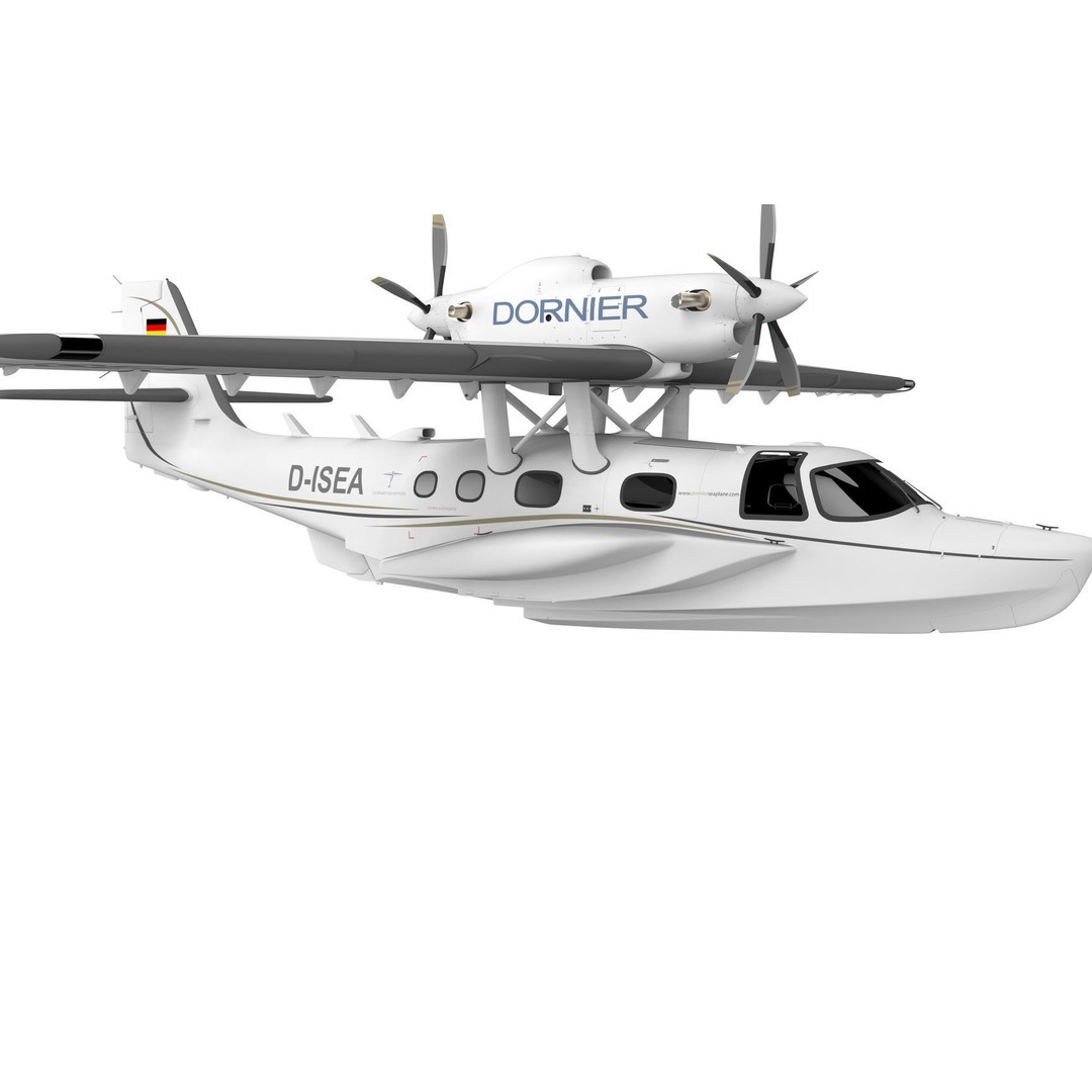 Dornier Seastar 3D Model – Low Poly Game Asset, FBX, PBR Textures - View 29