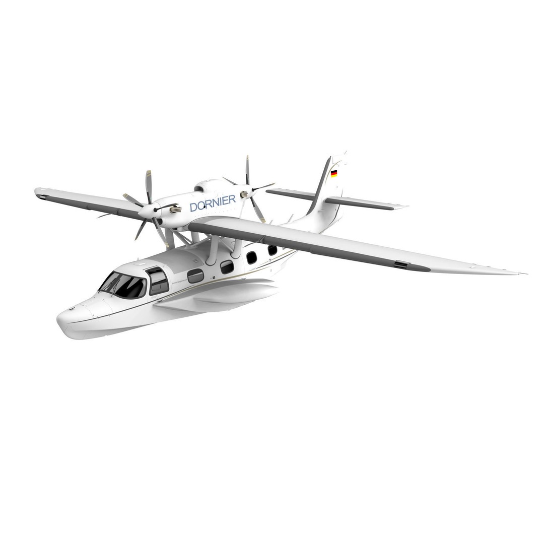 Dornier Seastar 3D Model – Low Poly Game Asset, FBX, PBR Textures - View 30