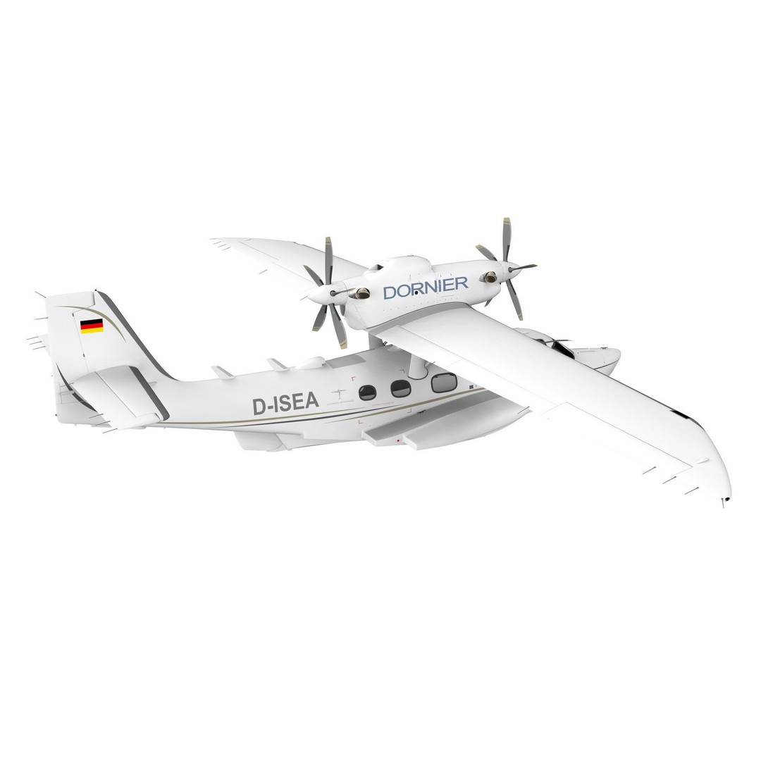 Dornier Seastar 3D Model – Low Poly Game Asset, FBX, PBR Textures - View 33