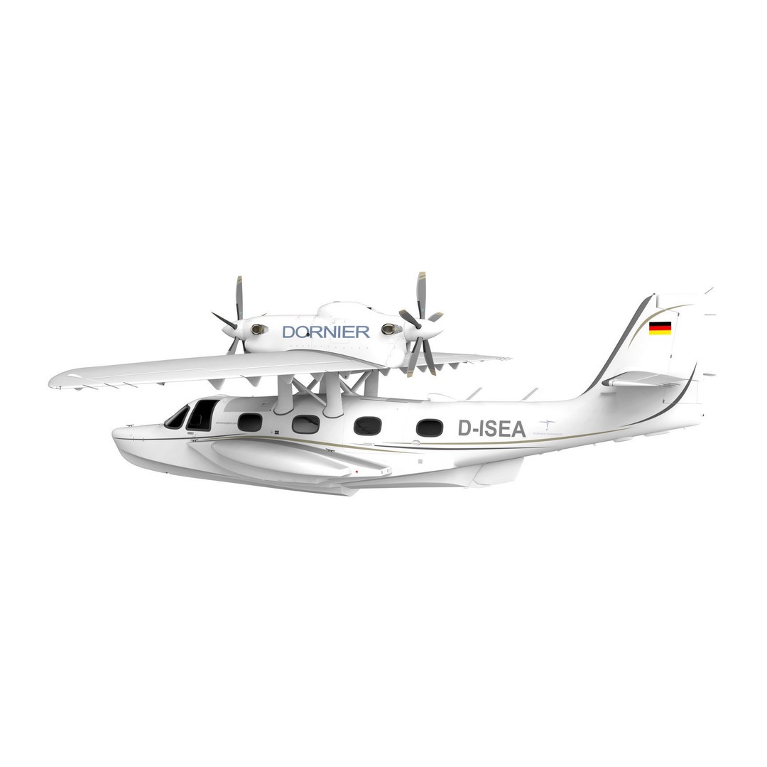 Dornier Seastar 3D Model – Low Poly Game Asset, FBX, PBR Textures - View 35