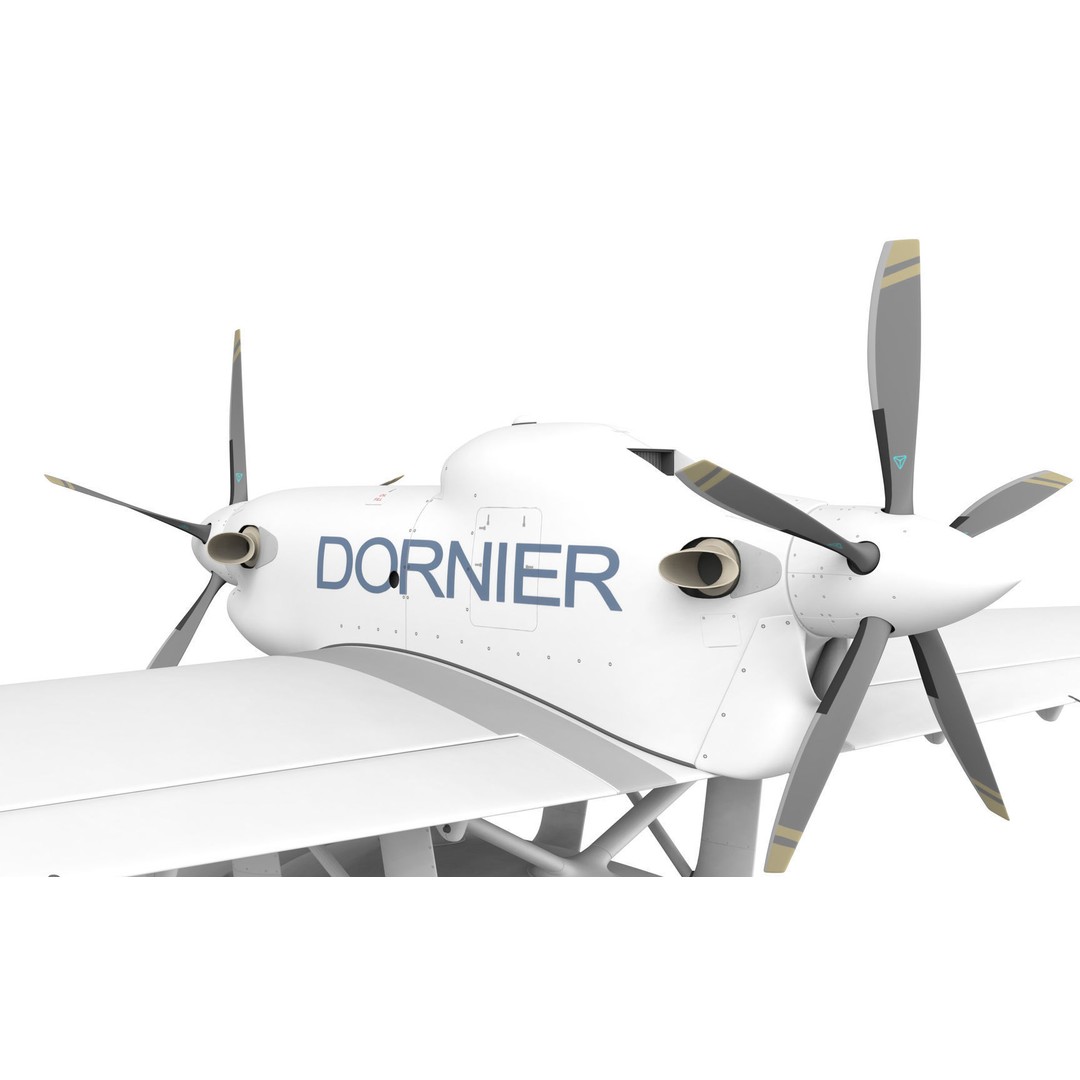 Dornier Seastar 3D Model – Low Poly Game Asset, FBX, PBR Textures - View 38