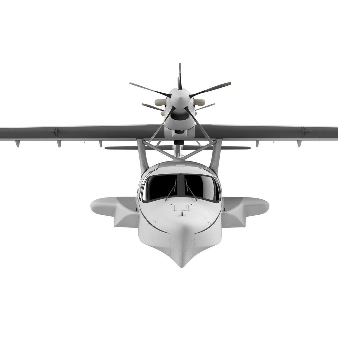 Dornier Seastar 3D Model – Low Poly Game Asset, FBX, PBR Textures - View 45