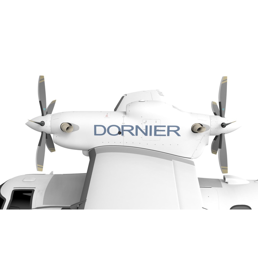 Dornier Seastar 3D Model – Low Poly Game Asset, FBX, PBR Textures - View 47