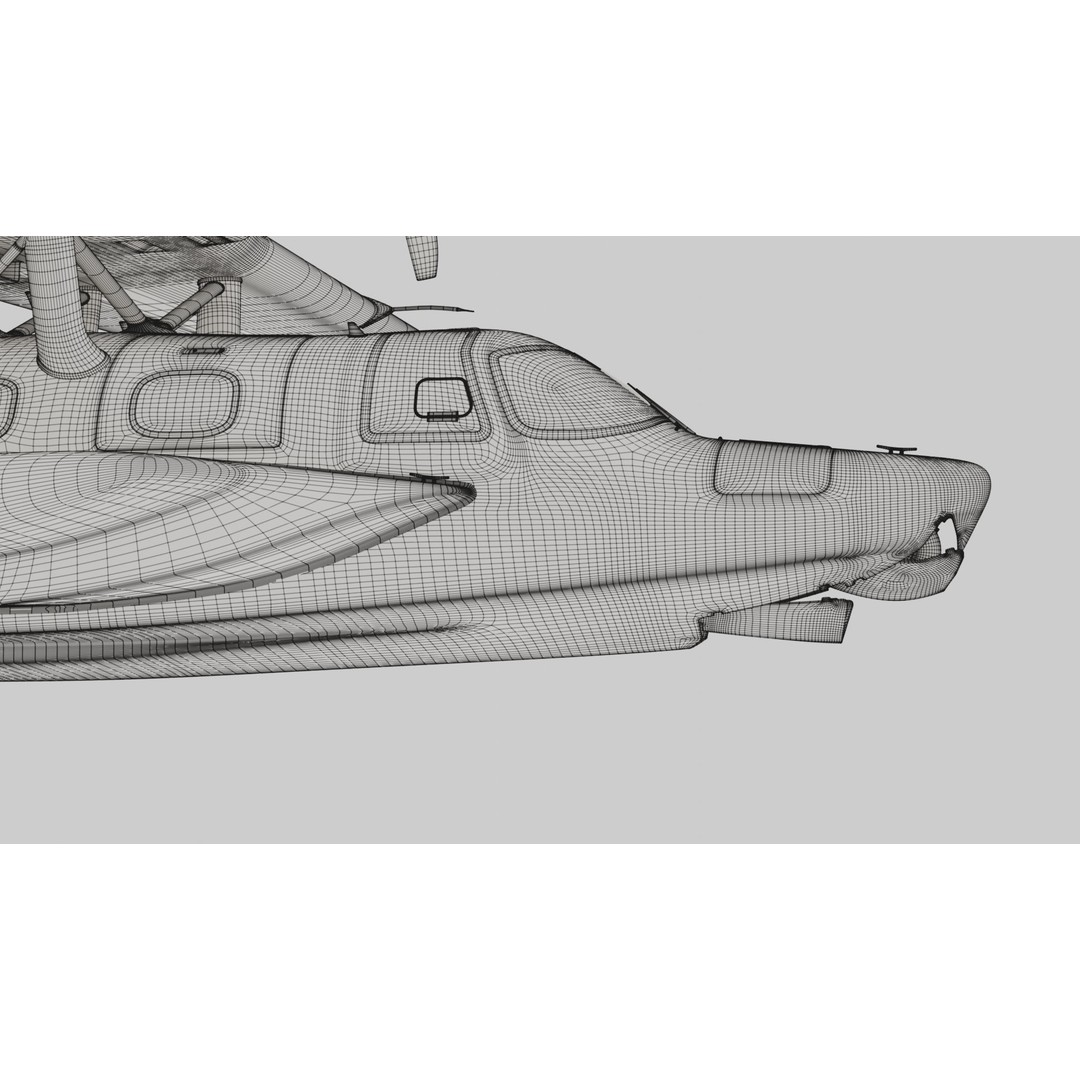 Dornier Seastar 3D Model – Low Poly Game Asset, FBX, PBR Textures - View 50
