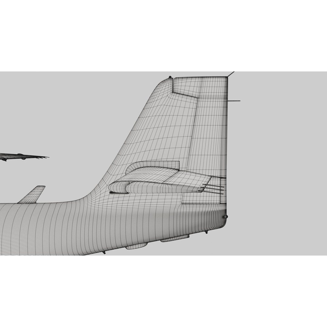 Dornier Seastar 3D Model – Low Poly Game Asset, FBX, PBR Textures - View 56