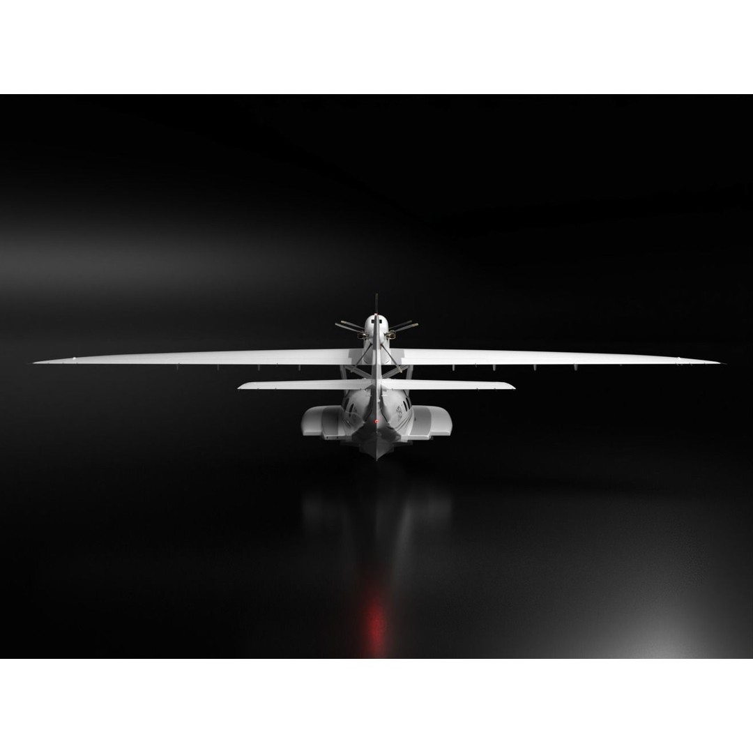 Dornier Seastar 3D Model – Low Poly Game Asset, FBX, PBR Textures - View 6