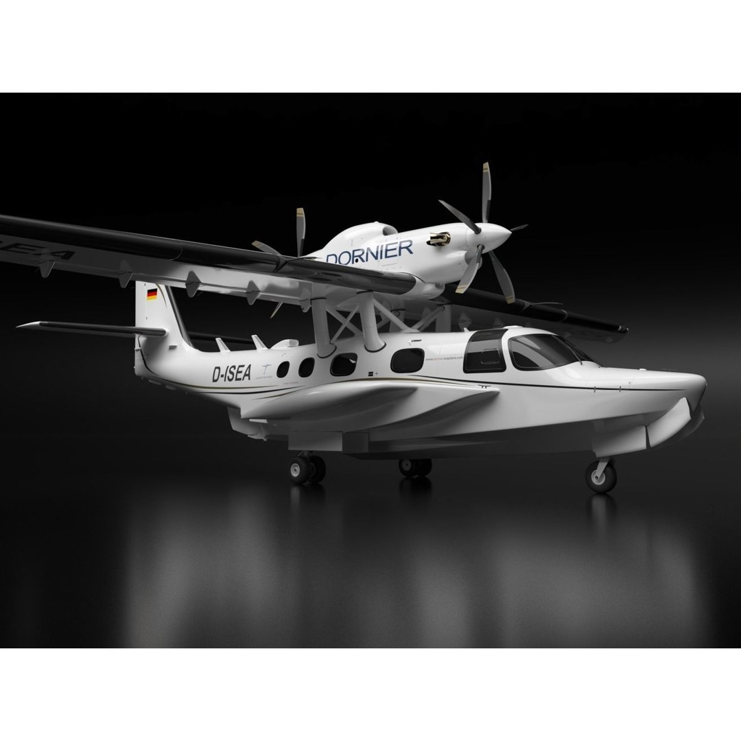 Dornier Seastar 3D Model – Low Poly Game Asset, FBX, PBR Textures - View 8