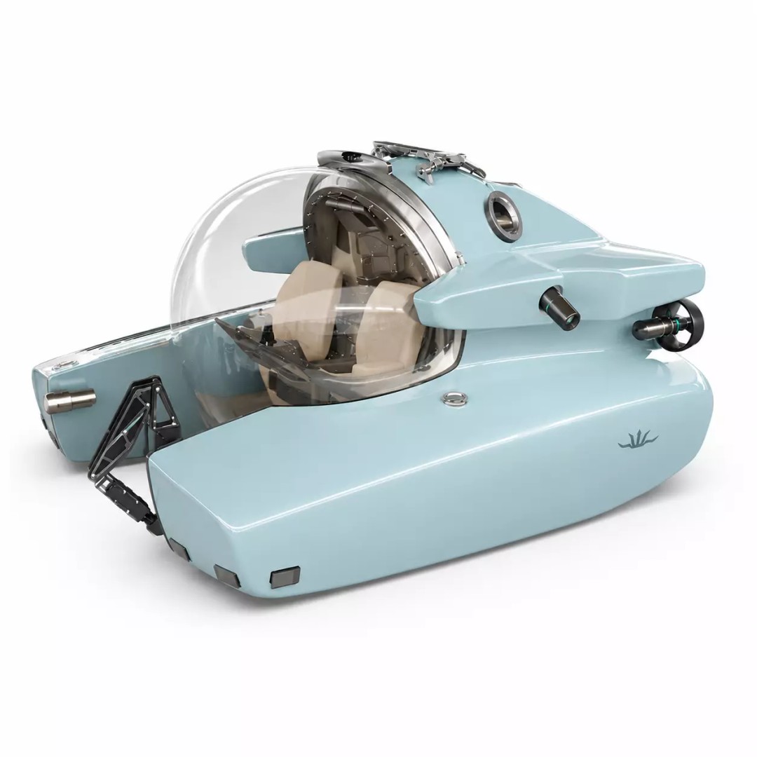 Triton 1650 Submarine 3D Model – High Detail Vehicle for Animation - View 2