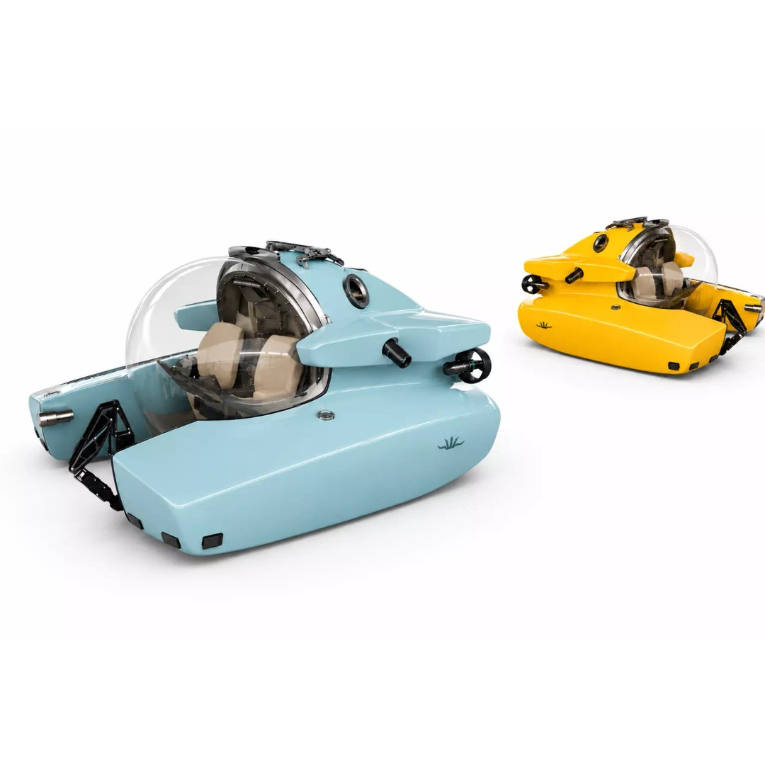Triton 1650 Submarine 3D Model – High Detail Vehicle for Animation - View 3