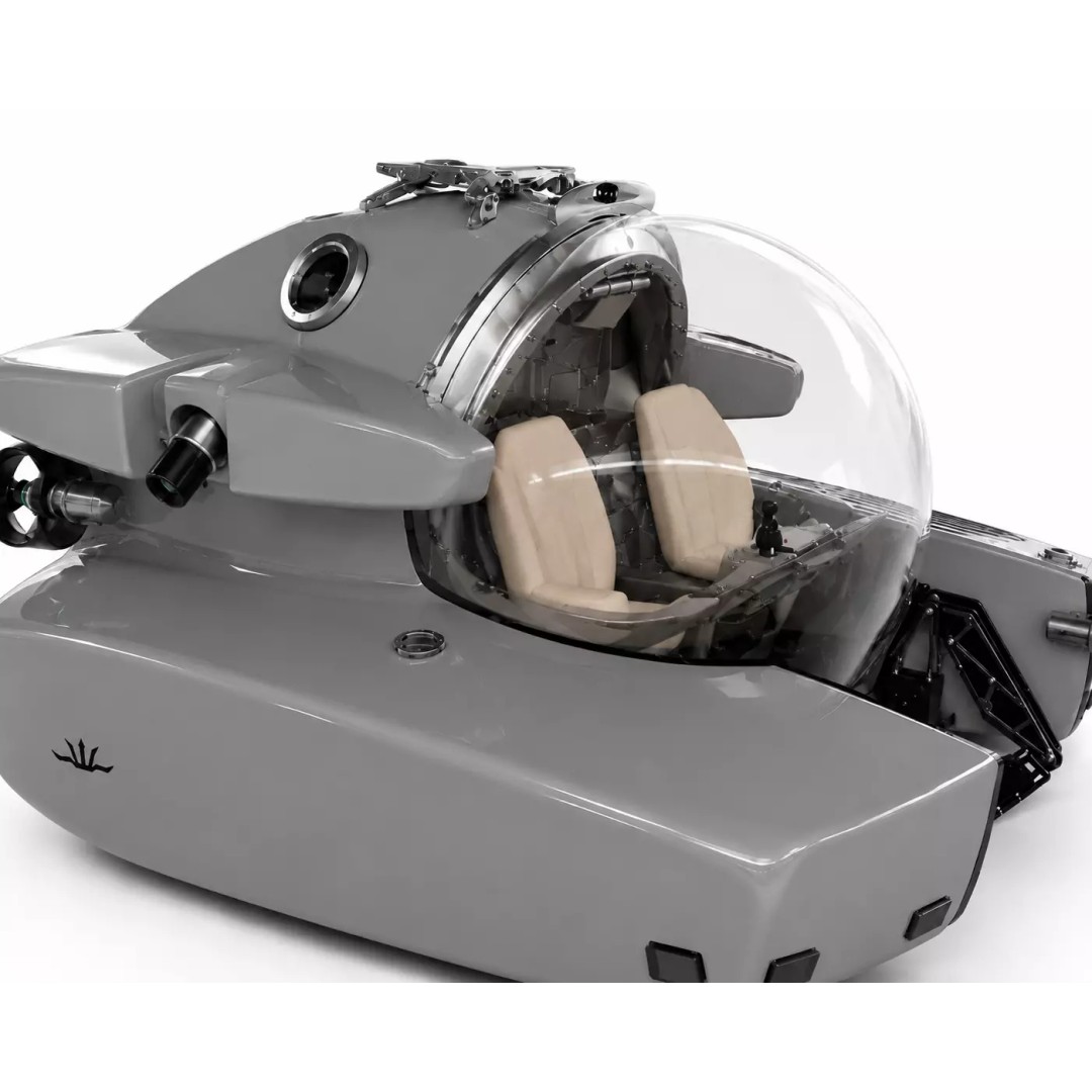 Triton 1650 Submarine 3D Model – High Detail Vehicle for Animation - View 7