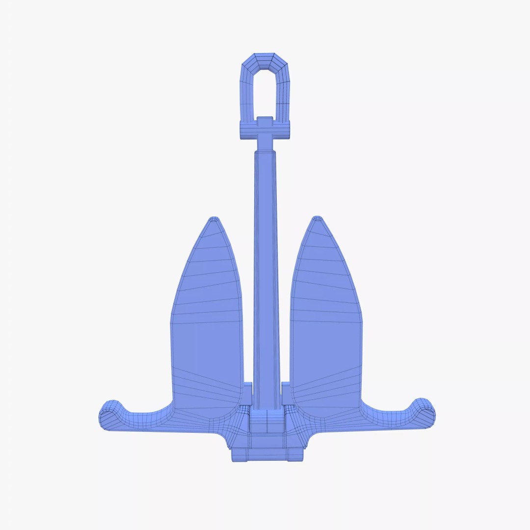 Anchor V11 3D Model – Realistic Maritime Asset, PBR Textures, Blender