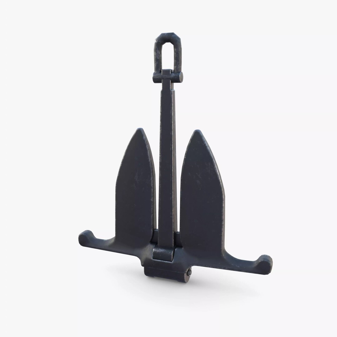 Anchor V11 3D Model – Realistic Maritime Asset, PBR Textures, Blender - View 11