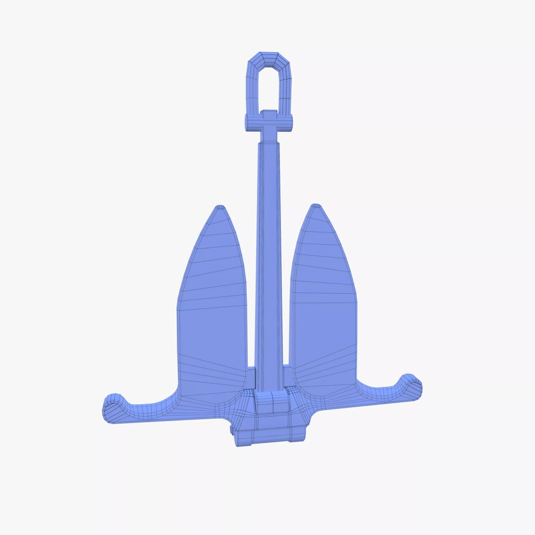 Anchor V11 3D Model – Realistic Maritime Asset, PBR Textures, Blender - View 14