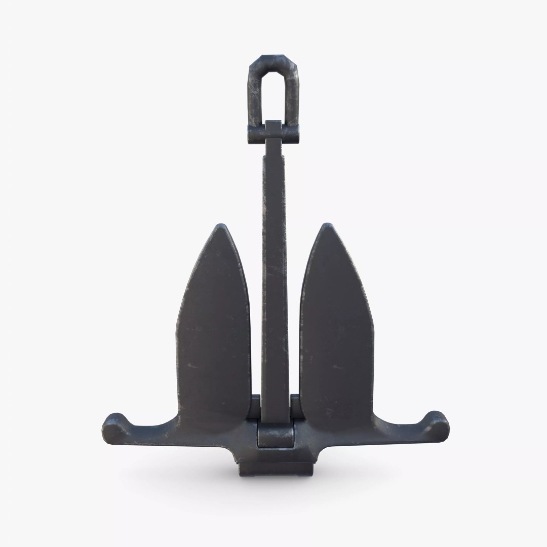 Anchor V11 3D Model – Realistic Maritime Asset, PBR Textures, Blender - View 2