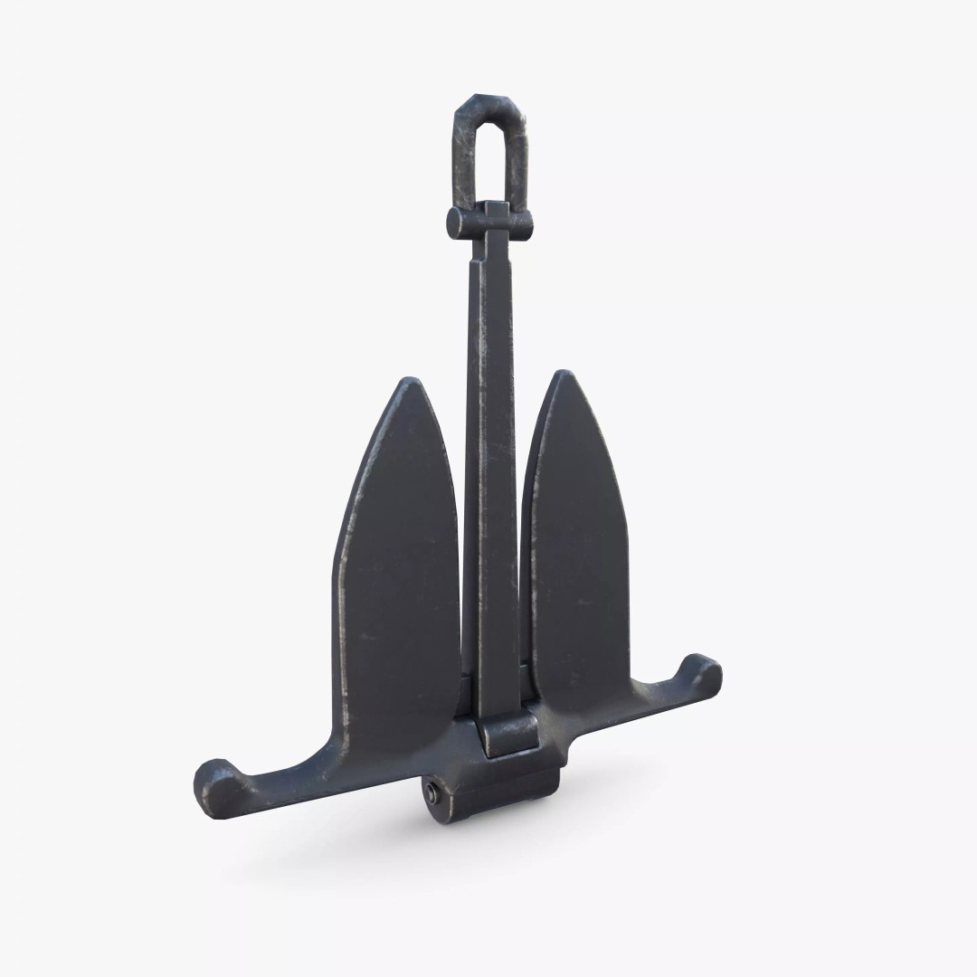 Anchor V11 3D Model – Realistic Maritime Asset, PBR Textures, Blender - View 4