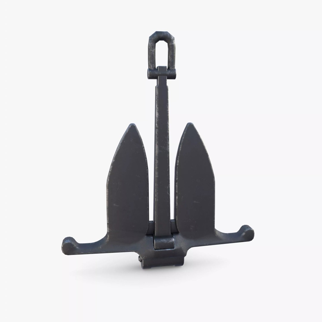 Anchor V11 3D Model – Realistic Maritime Asset, PBR Textures, Blender - View 5