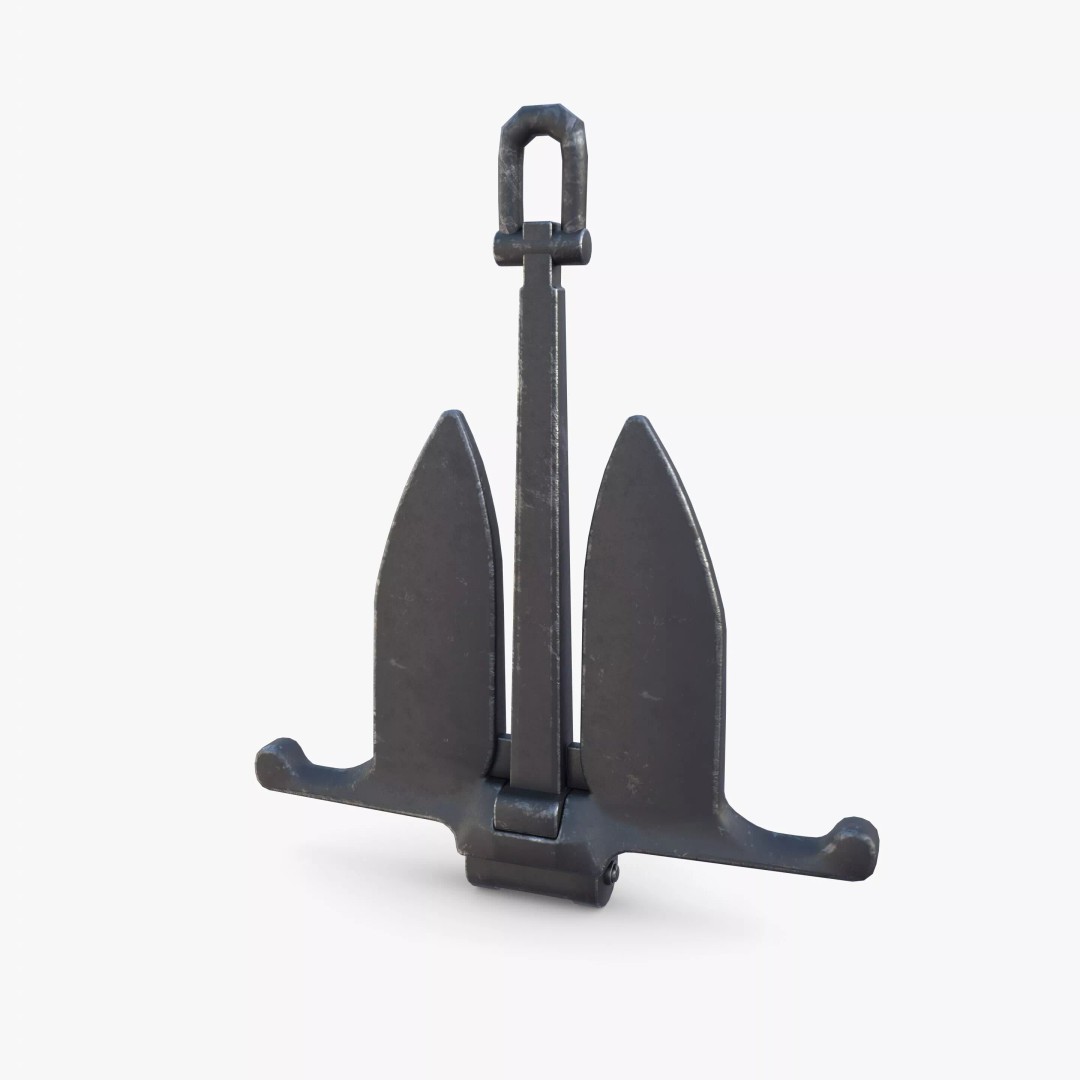 Anchor V11 3D Model – Realistic Maritime Asset, PBR Textures, Blender - View 6