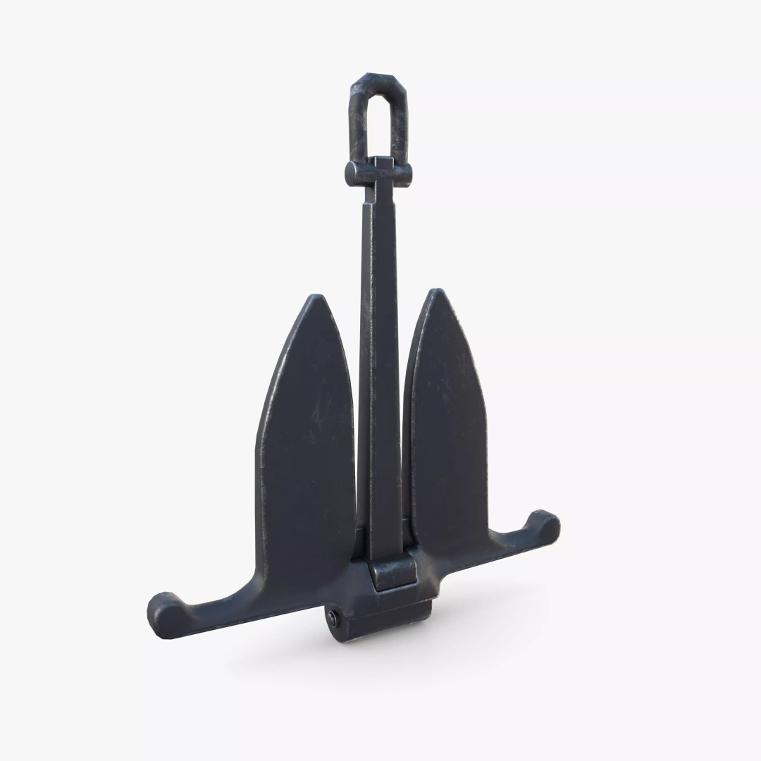 Anchor V11 3D Model – Realistic Maritime Asset, PBR Textures, Blender - View 9